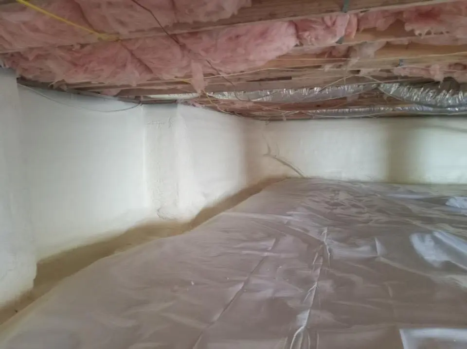 Crawl space encapsulation with closed-cell spray foam for Roof Waterproofing in Bear Valley Springs